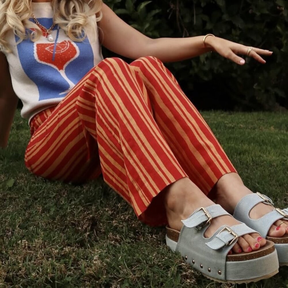 Platform Slide Sandal